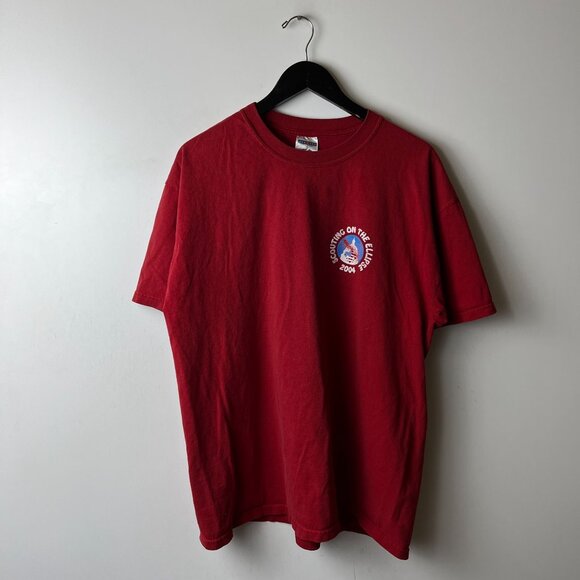 2004 Vintage Y2K Scouting on the Ellipse T Shirt Red XL Extra Large Graphic Tee - Picture 12 of 16
